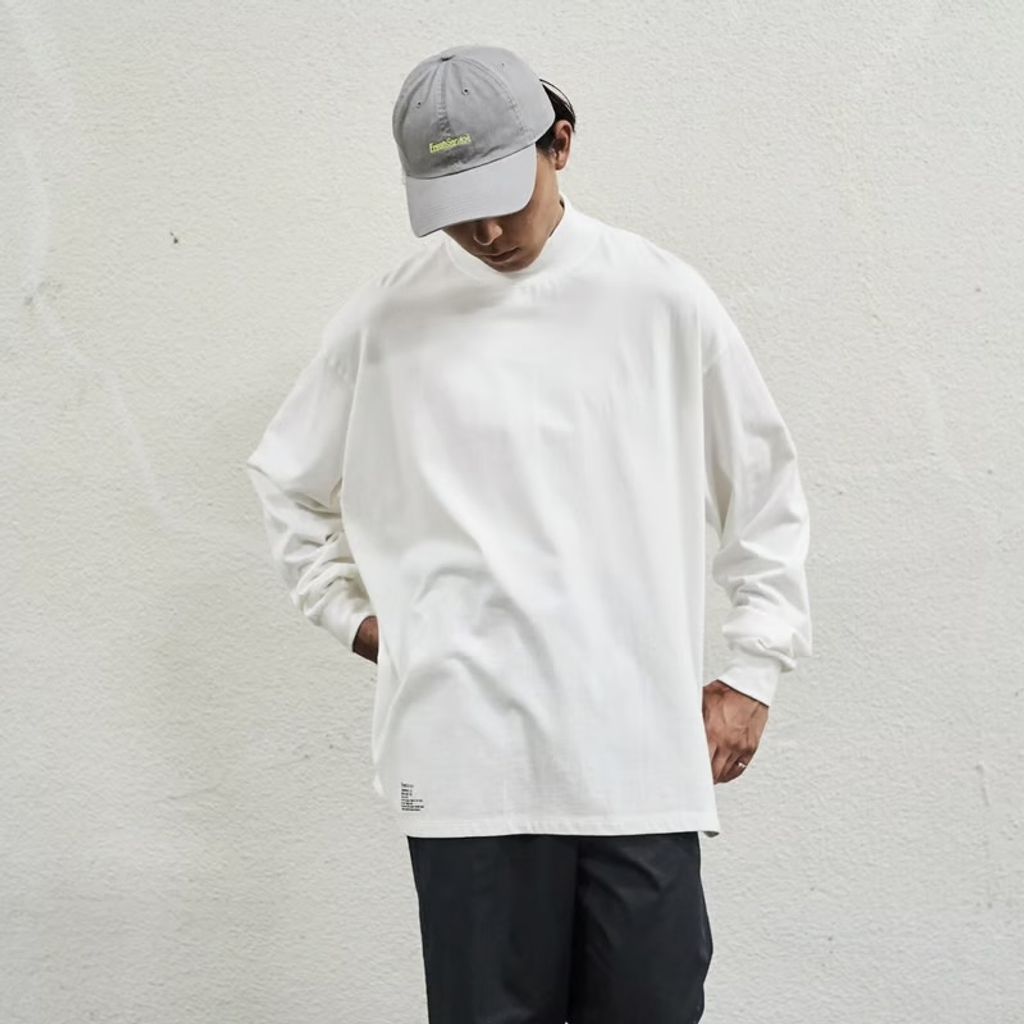FreshService 2-PACK OVERSIZED L/S MOCKNECK TEE
