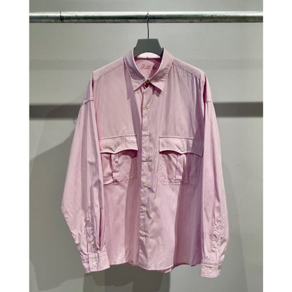 PORTER CLASSIC ROLL UP STRIPE SHIRT