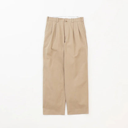 YAECA Chino Trousers Two-Tuck Straight