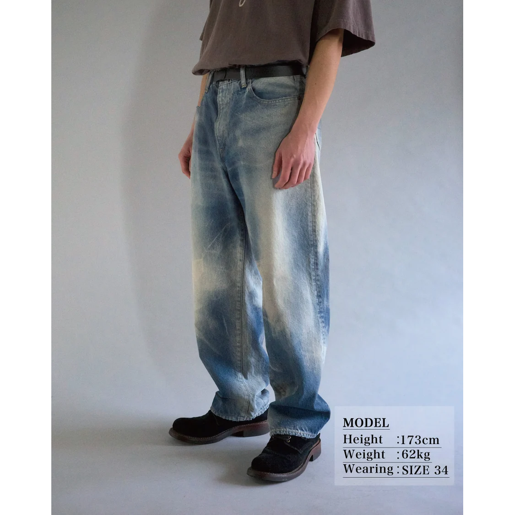 ANACHRONORM CONTEXT-003N-R2 SUNFADED 80's WIDE 5P PANTS