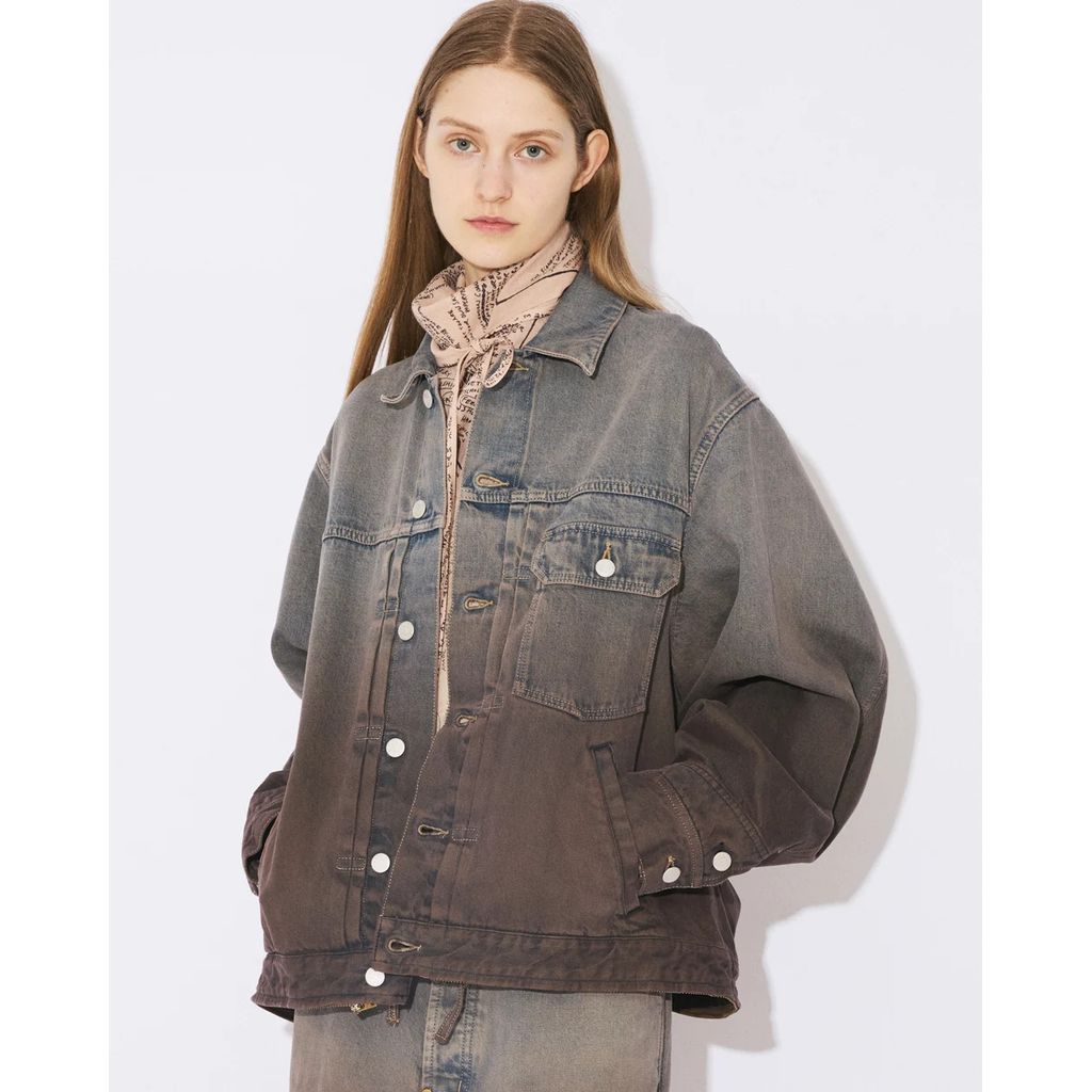 beautiful people double-end selvedge denim blouson gradation
