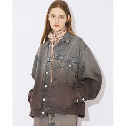 beautiful people double-end selvedge denim blouson gradation