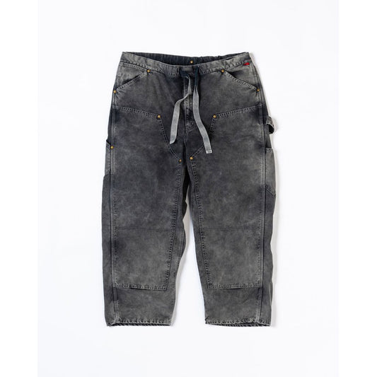 ANACHRONORM SULFUR DYED DUCK PAINTER EASY PANTS GRAY BLACK