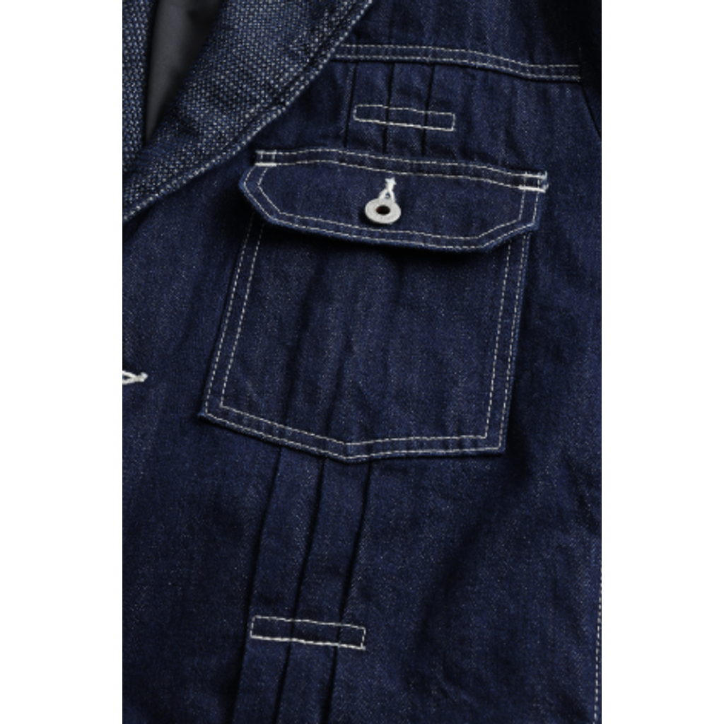 FDMTL FA26JK42R  PLEATS LAPEL JACKET RINSE