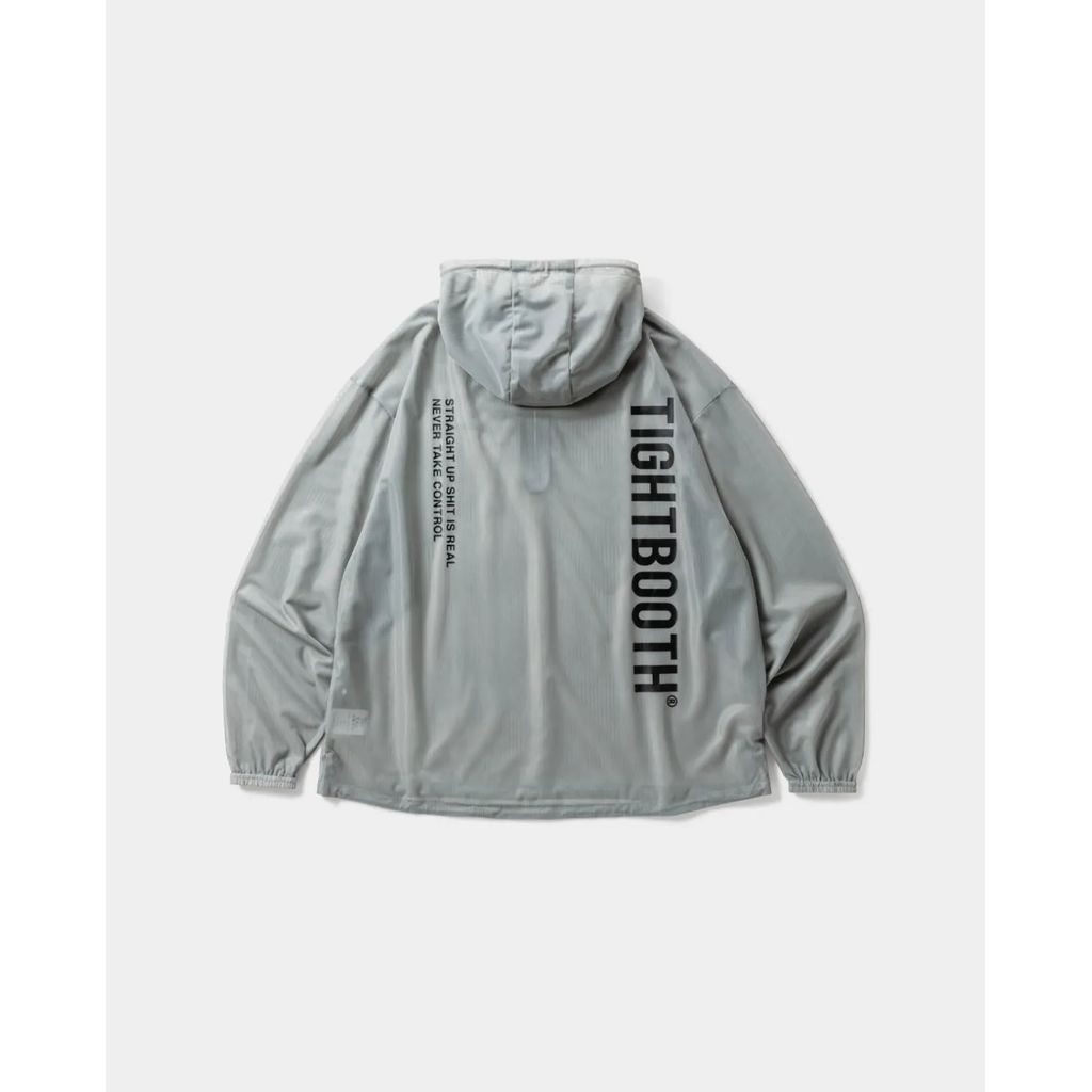 TIGHTBOOTH LABEL LOGO SHEER PARKA