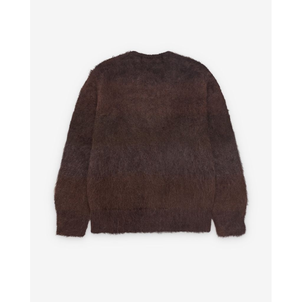 COMME des GARCONS HOMME MOHAIR BORDER CARDIGAN（BROWN）