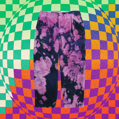 HOMBRENINO  TIE DYE CORDUROY PANTS