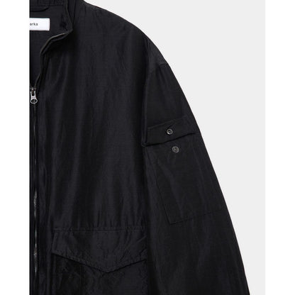 marka Wool Silk High Count Typewriter Flight Jacket