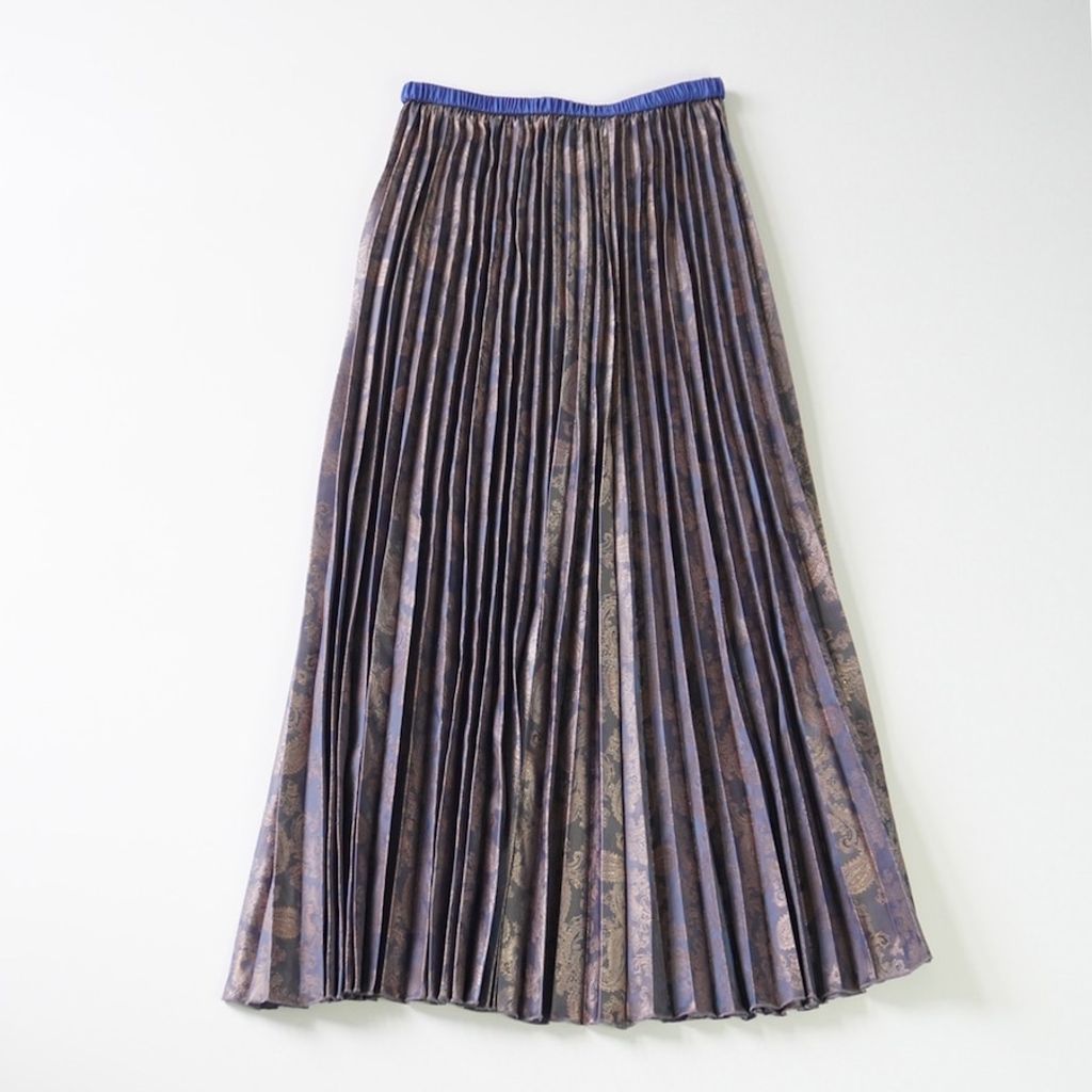 THOMAS MAGPIE Paisley pleats skirt
