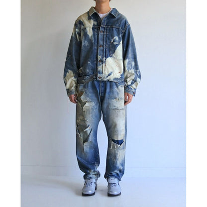 ANACHRONORM HARD REMAKED FRONT TUCK DENIM JACKET INDIGO (REMAKE)