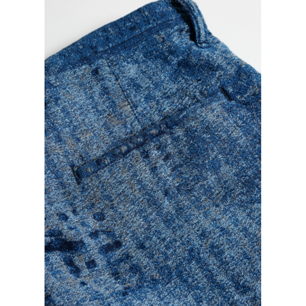 FDMTL BORO JAQUARD WIDE PANTS RINSE