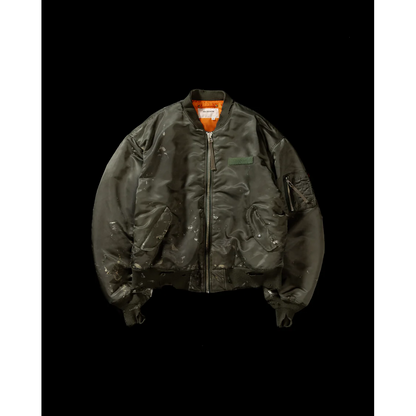 ANACHRONORM AN395 DIRTY NYLON MA-1 OLIVE