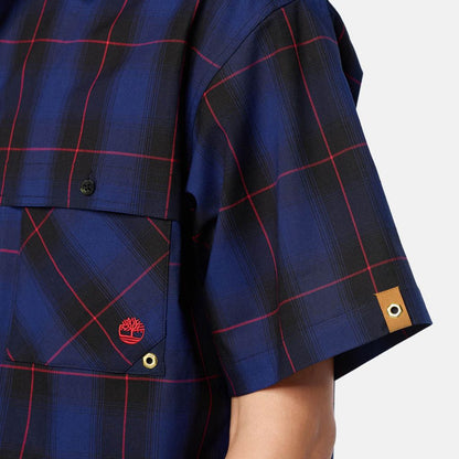 Timberland  TOKYO DESIGN COLLECTIVE オールジェンダー 半袖 プレイド シャツ