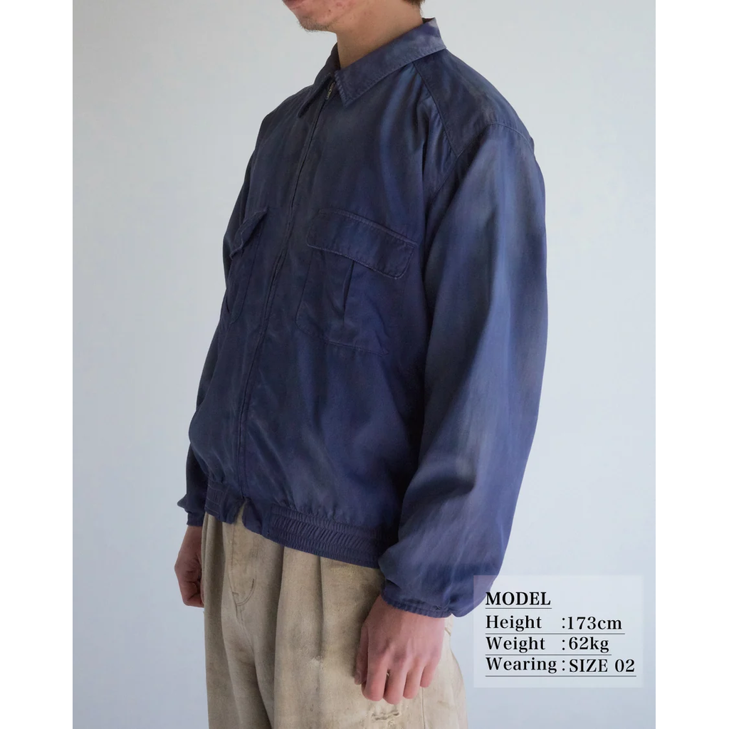 ANACHRONORM RAYON DRIZZLER JACKET NAVY