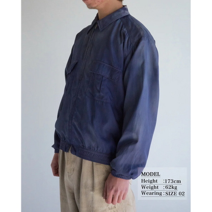 ANACHRONORM RAYON DRIZZLER JACKET NAVY