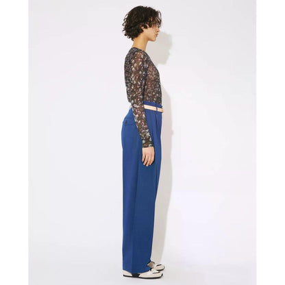 beautiful people triacetate double cloth side 2tuck pants