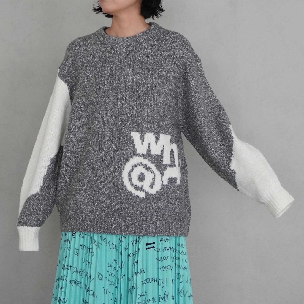 THOMAS MAGPIE  knit “WH@T”