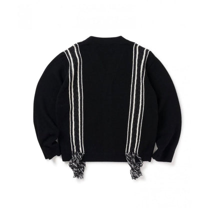 SON OF THE CHEESE  FRINGE KNIT CARDIGAN