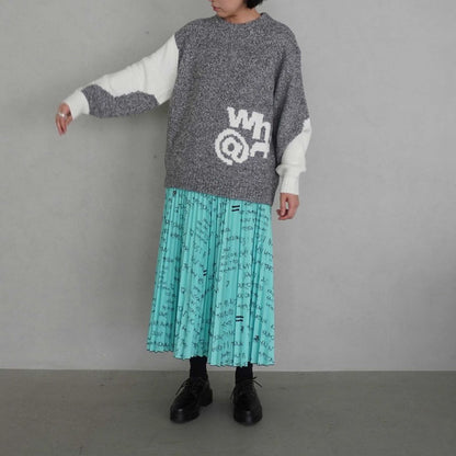 THOMAS MAGPIE  knit “WH@T”