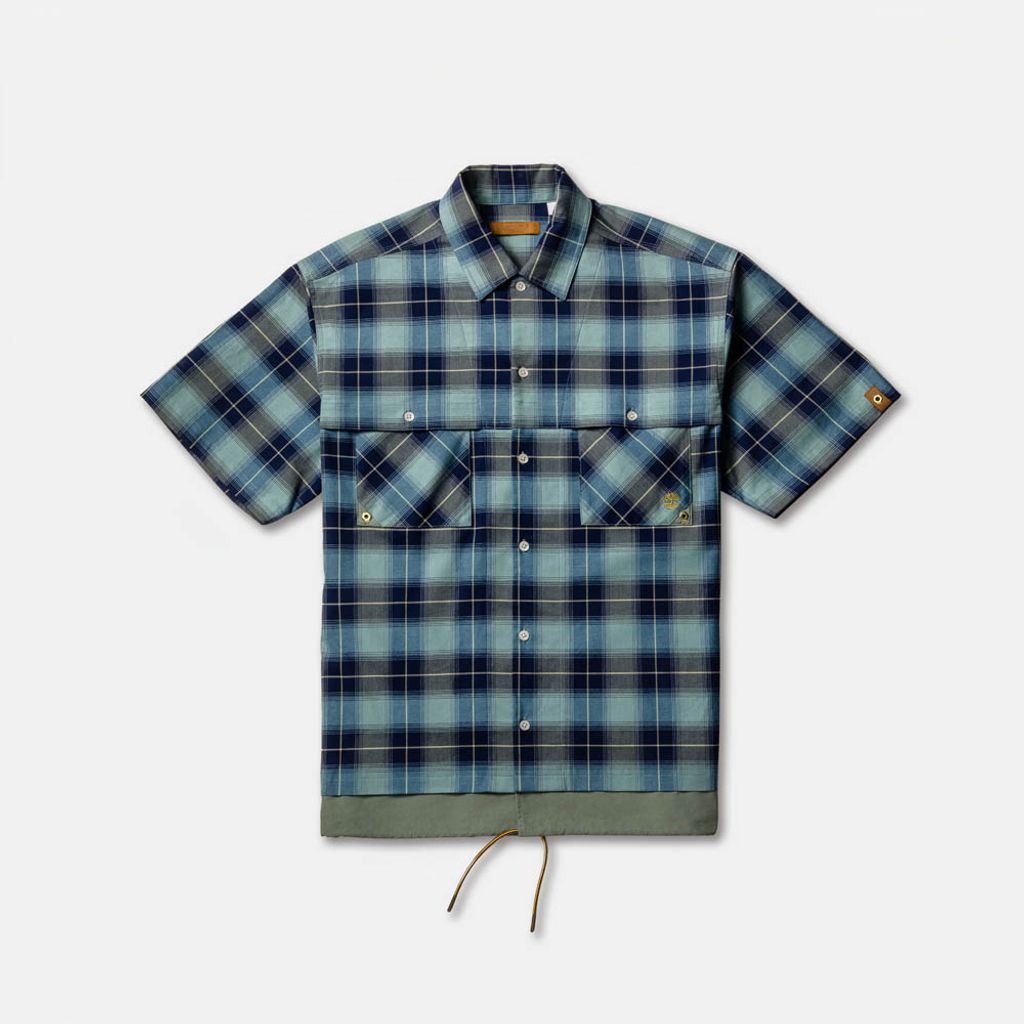 Timberland  TOKYO DESIGN COLLECTIVE オールジェンダー 半袖 プレイド シャツ