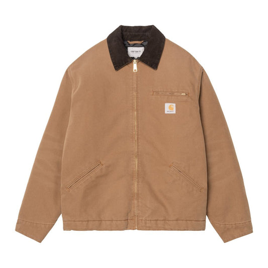 CARHARTT WIP OG Detroit Jacket - WIP H Brown / Tobacco stone canvas