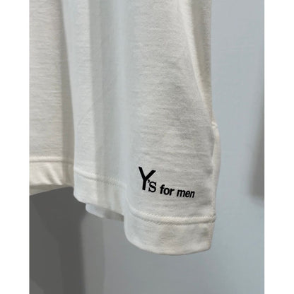 Y's for men Y's for men LOGO PRINT SHORT SLEEVE T-SHIRTS（WHITE）