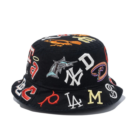 NEW ERA NEW ERA バケット01 Team Logo Allover MLB クーパーズタウン ブラック