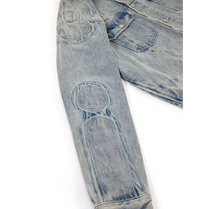 VANDY THE PINK RIDER DENIM JACKET（LIGHT WASH BLUE）