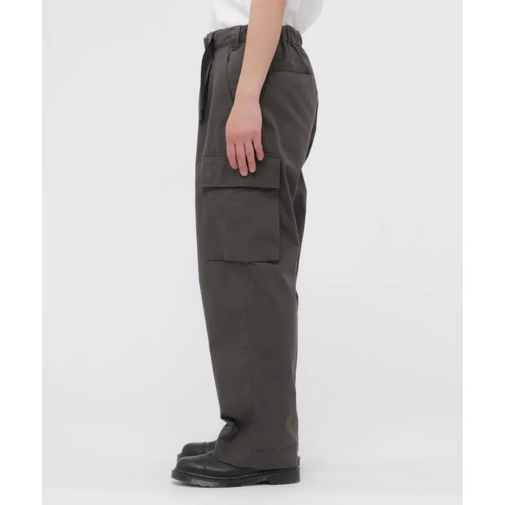 MHL. WASHED COTTON NYLON TROUSERS