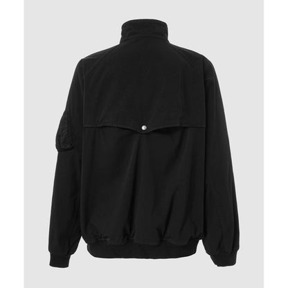 COMME des GARCONS HOMME NYLON TWILL OVER DYE MILITALY JACKET (BLACK)