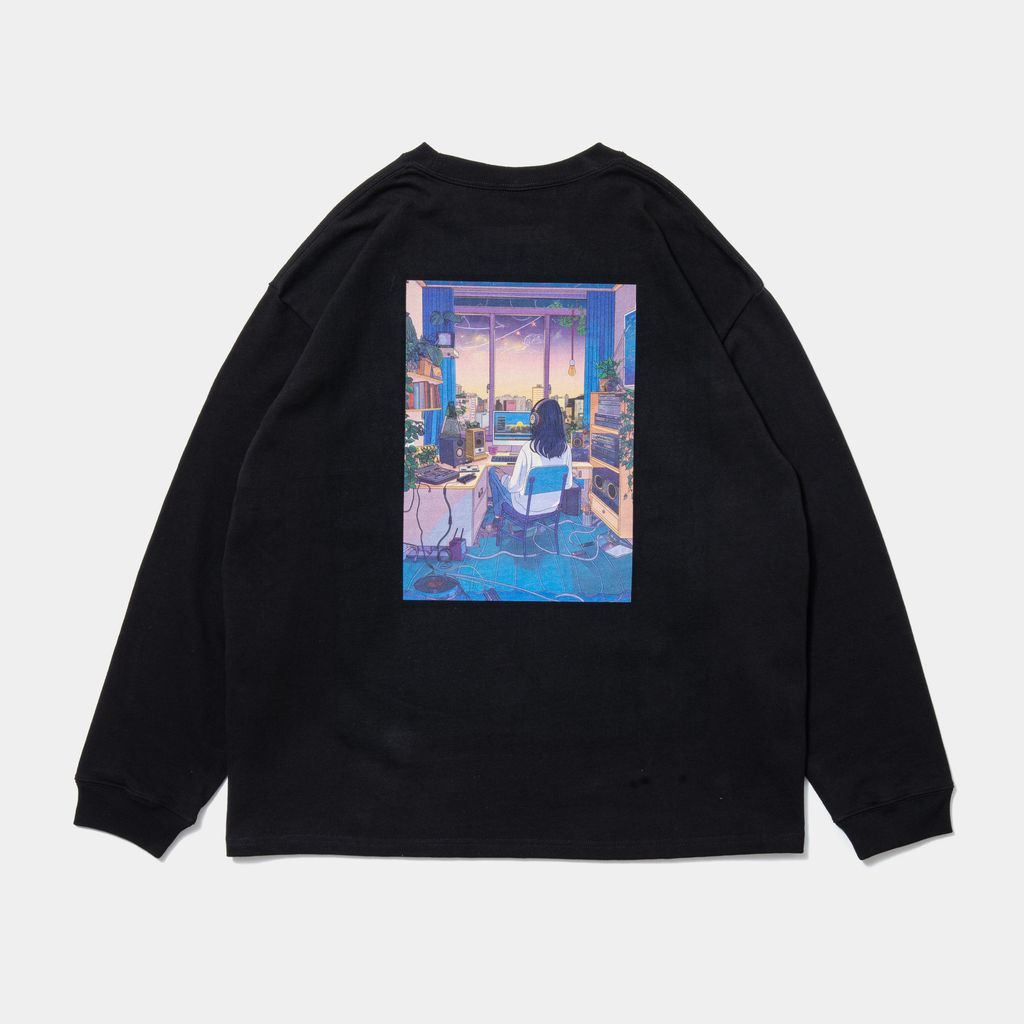 APPLEBUM "Make Music" L/S T-shirt for LINEAGE（Black）