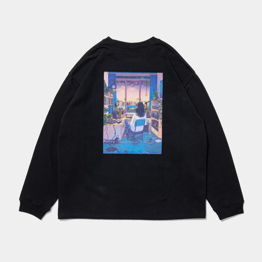 APPLEBUM "Make Music" L/S T-shirt for LINEAGE（Black）