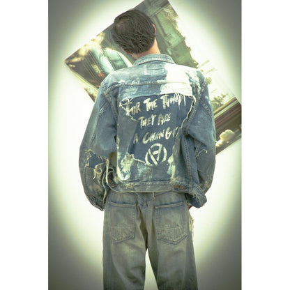 ANACHRONORM HARD REMAKED FRONT TUCK DENIM JACKET INDIGO (REMAKE)