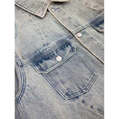 VANDY THE PINK RIDER DENIM JACKET（LIGHT WASH BLUE）