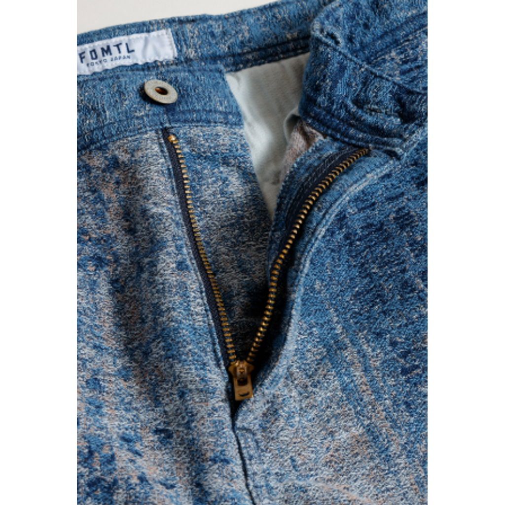 【予約商品】 FDMTL BORO JAQUARD WIDE PANTS 3YR WASH