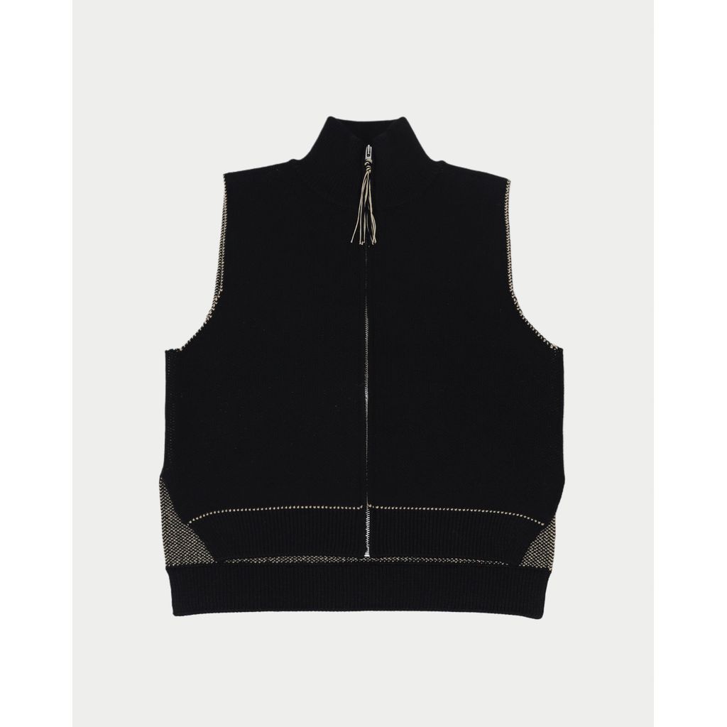 AMBERGLEAM Fringe knit Vest