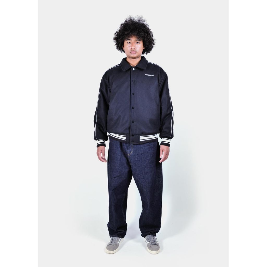 APPLEBUM COLLARED MELTON STADIUM JACKET / 2520604