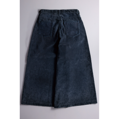 FDMTL FA26PN54U FLOCK LEATHER HAKAMA PANTS 3YR WASH
