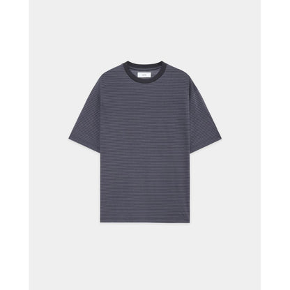 marka Organic Cotton High Twist Knit Border / Crew Neck Tee