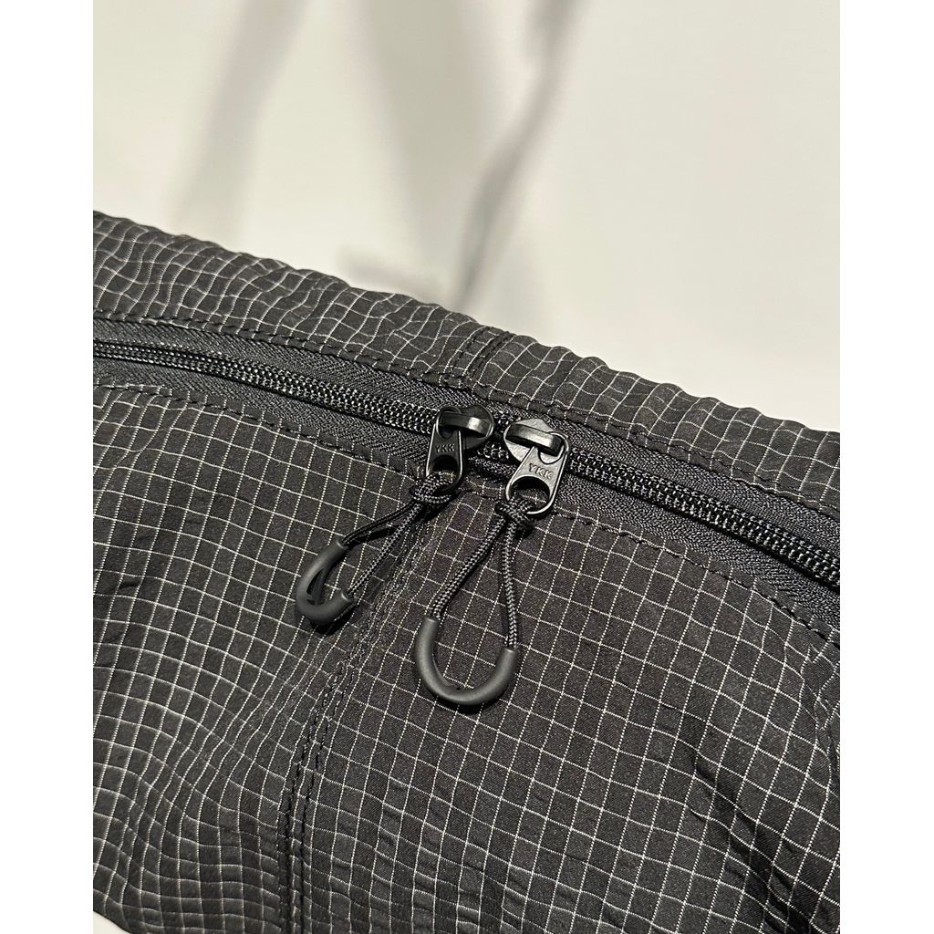 COMME des GARCONS HOMME POLYESTER CHECK PATTERN BAG（BLACK）