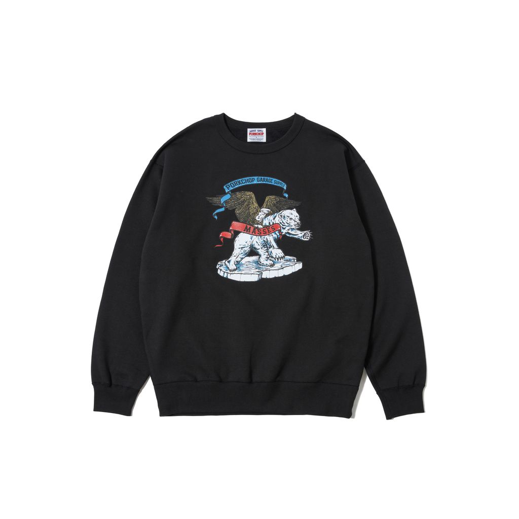 PORKCHOP × MASSES SWEAT CREW POLA BEAR P