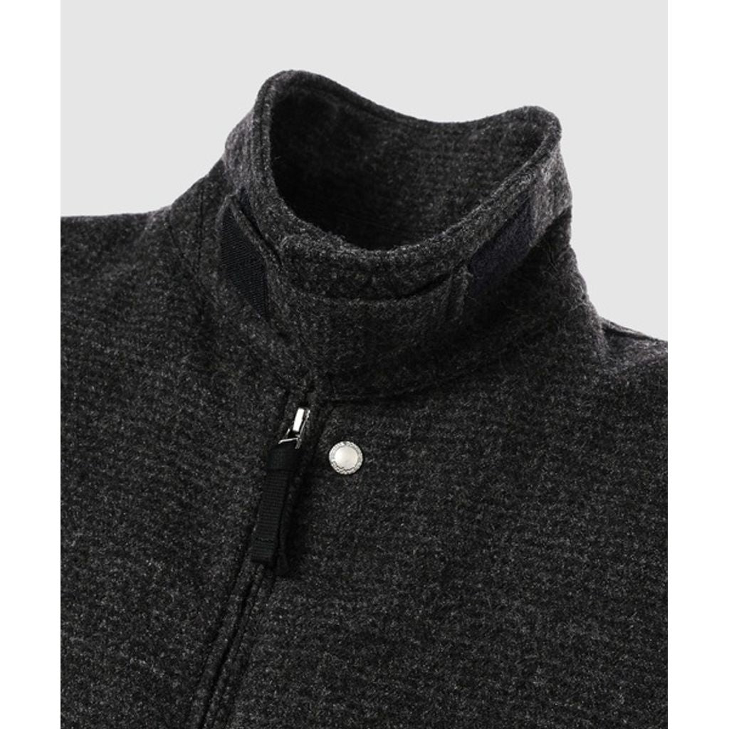 COMME des GARCONS HOMME WOOL 縮絨 × NYLON TWILL COAT（GRAY）