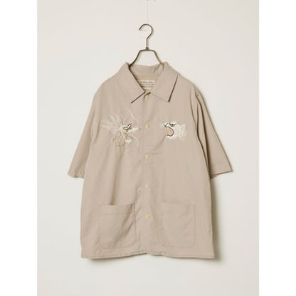 【予約商品】REMI RELIEF RN30389010 レーヨンフィブリルツイルS/Sシャツ(刺繍) 26ss