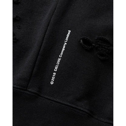 TIGHTBOOTH DAMAGE CREW SWEAT - TIGHTBOOTH x DELUXE