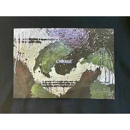 TSUTOMU MORIYA × LINEAGE CORE SP ABSTRACT HOODIE（BLACK）