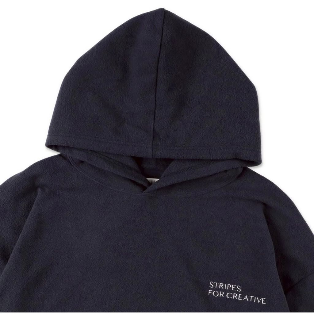 S.F.C FLEECE SUPER BIG HOODY LS TEE W/DRAWSTRINGS