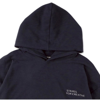 S.F.C FLEECE SUPER BIG HOODY LS TEE W/DRAWSTRINGS