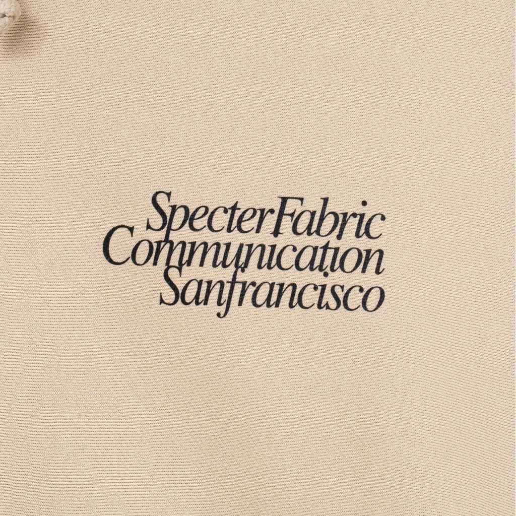 SPECTER FABRIC COMMUNICATION Sanfrancisco HOODIE （Sand）