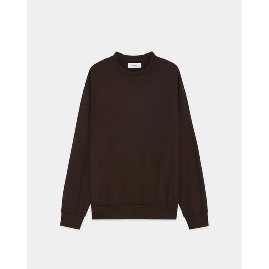 marka  Super 100s Washable Wool Jersey / Crew Neck L/S Tee