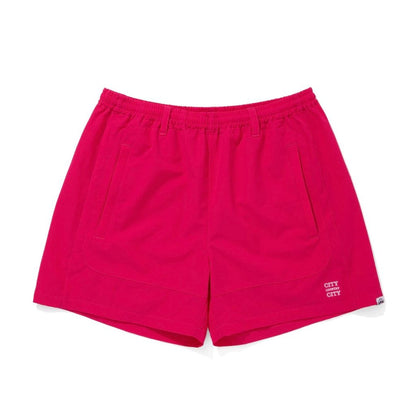 CITY COUNTRY CITY EMBROIDERD LOGO STRECH NYLON EASY SHORTS